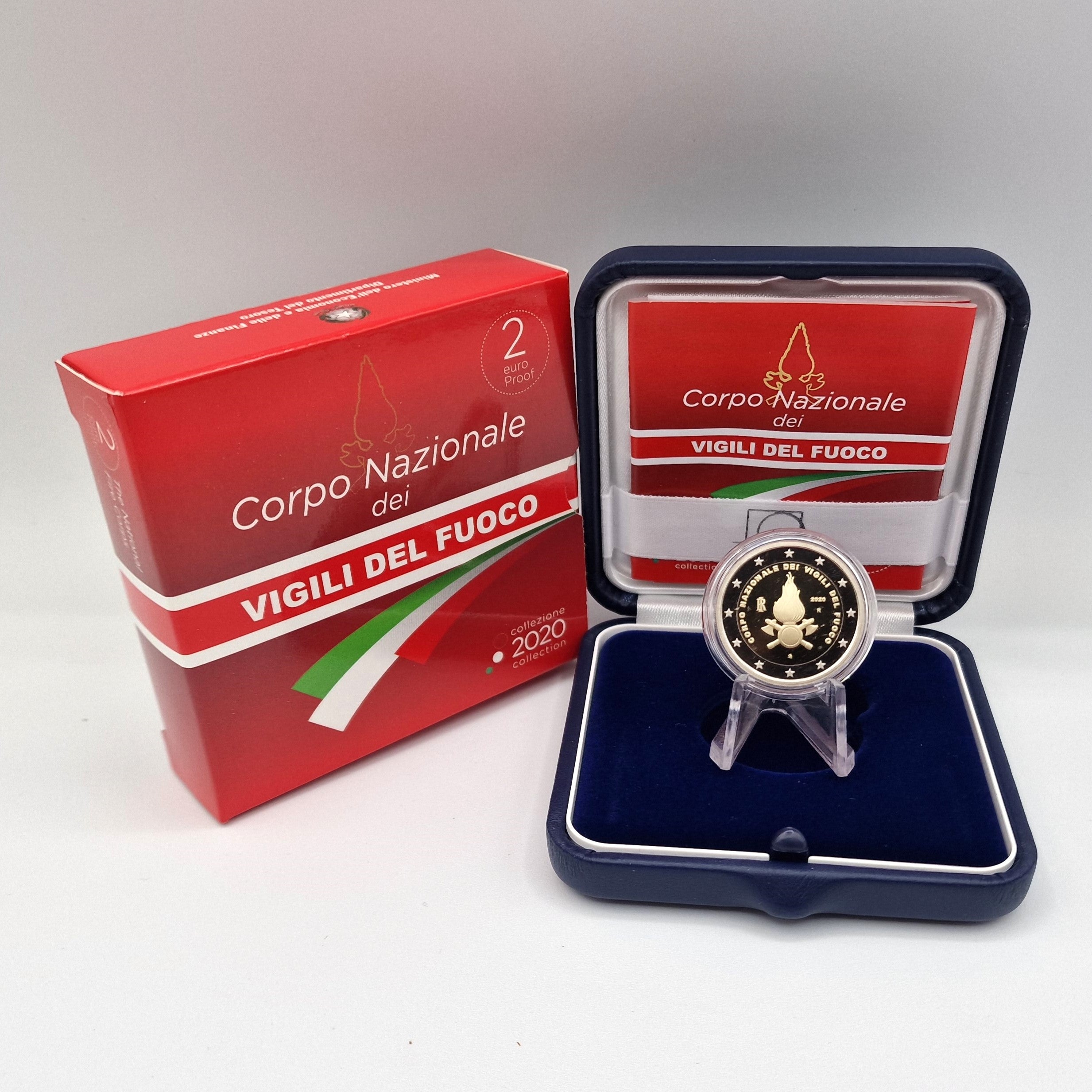 2020 Corpo de Bombeiros Nacional 2€ - Itália Proof